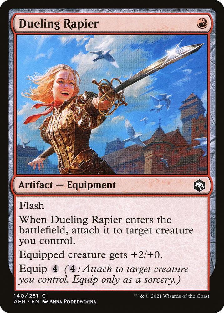 Dueling Rapier Magic: The Gathering trading card
