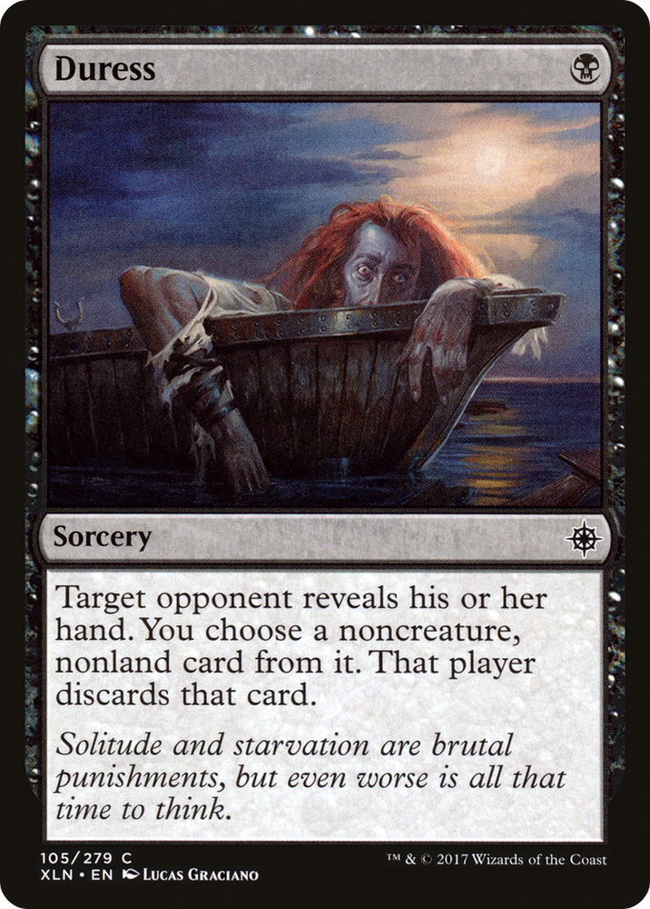 Duress Magic: The Gathering trading card