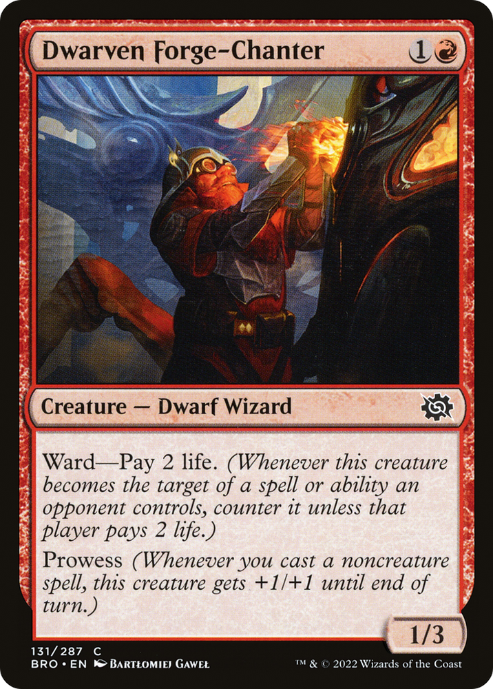 Dwarven Forge-Chanter Magic: The Gathering trading card