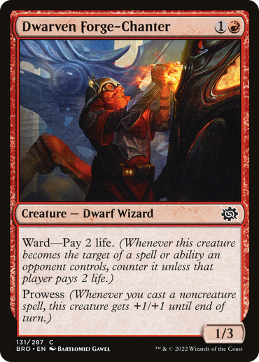 Dwarven Forge-Chanter Magic: The Gathering trading card