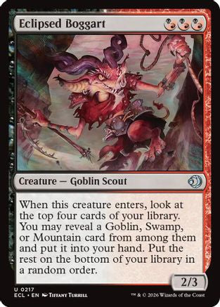 Eclipsed Boggart Magic: The Gathering trading card