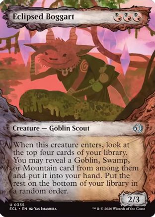 Eclipsed Boggart Showcase Magic: The Gathering trading card