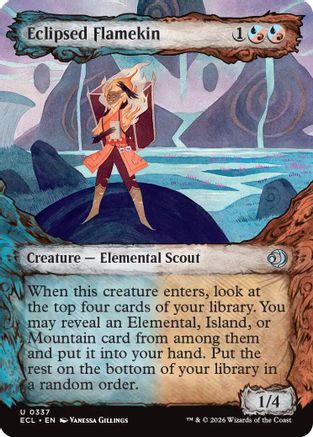 Eclipsed Flamekin Showcase Magic: The Gathering trading card