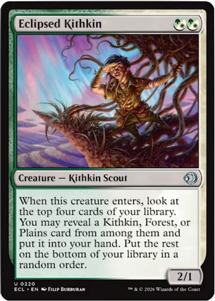 Eclipsed Kithkin Magic: The Gathering trading card