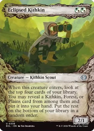 Eclipsed Kithkith Showcase Magic: The Gathering trading card