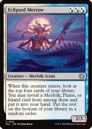Eclipsed Merrow Magic: The Gathering trading card