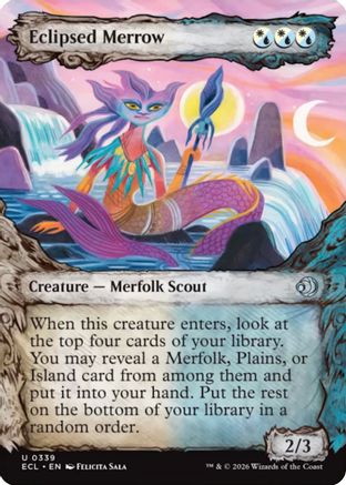 Eclipsed Merrow Showcase Magic: The Gathering trading card