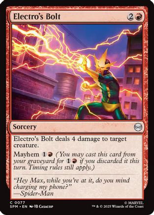 Electro's Bolt Foil Magic: The Gathering trading card