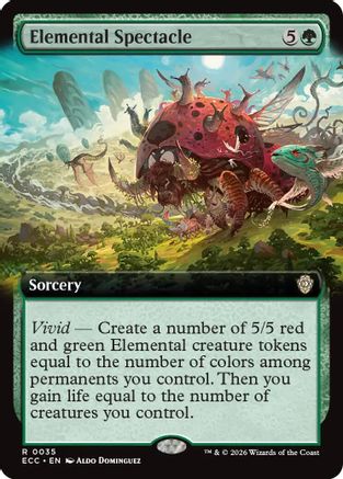 Elemental Spectacle Extended Art Magic: The Gathering trading card