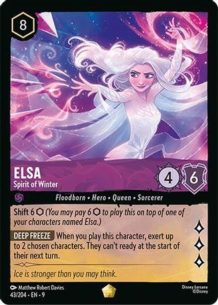 Elsa Spirit of Winter Disney Lorcana trading card
