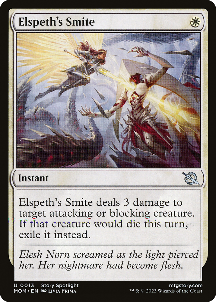 Elspeth's Smite Showcase Magic: The Gathering trading card