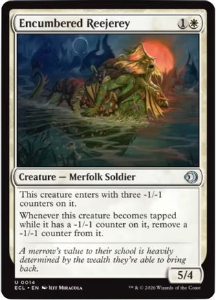 Encumbered Reejerey Magic: The Gathering trading card