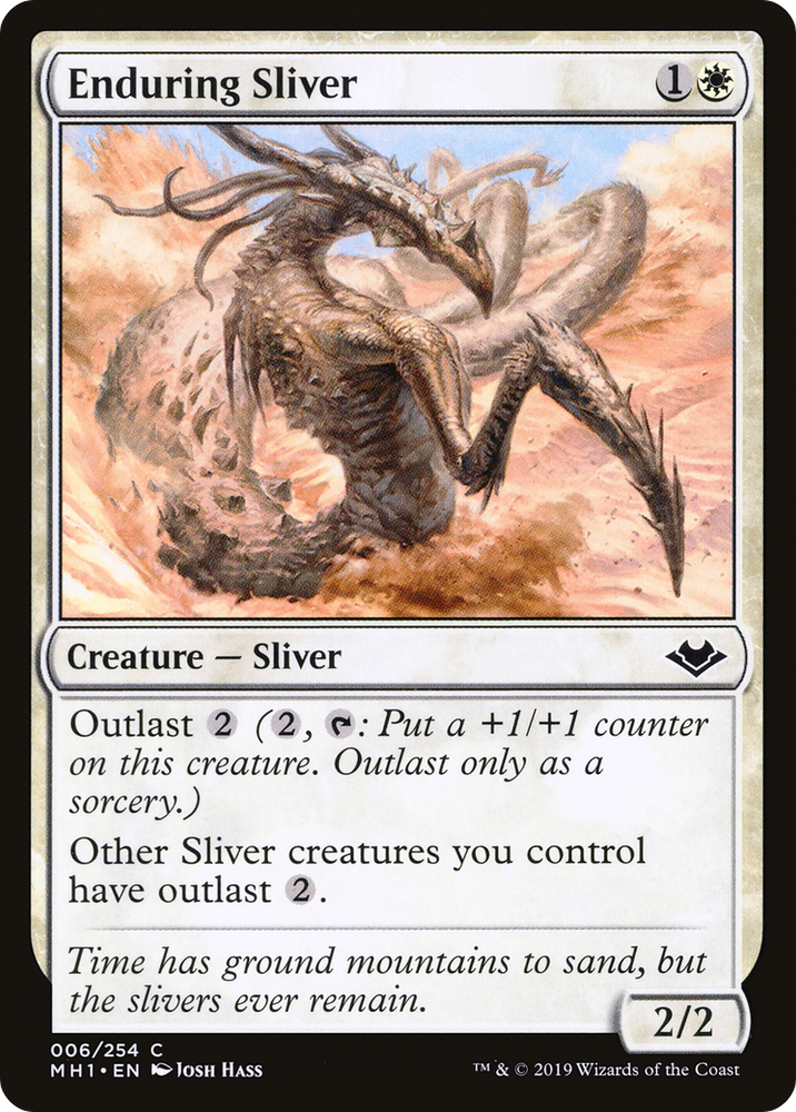 Enduring Sliver Magic: The Gathering trading card
