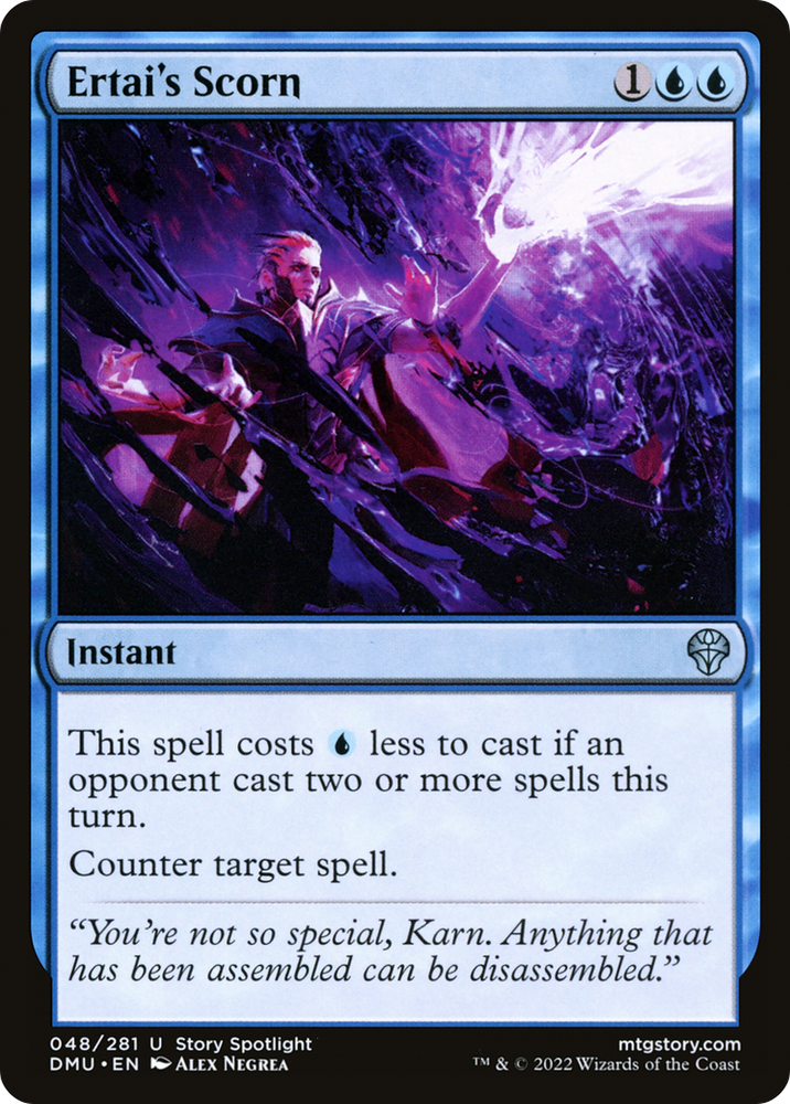 Ertai's Scorn Magic: The Gathering trading card
