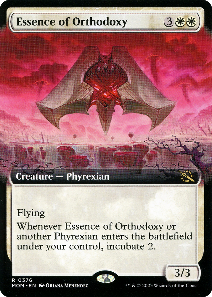 Essence of Orthodoxy Extended Art Magic: The Gathering trading card