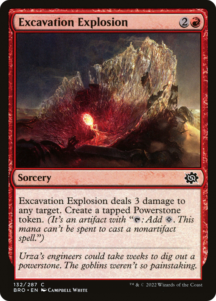 Excavation Explosion Magic: The Gathering trading card