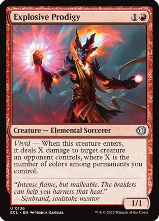 Explosive Prodigy Magic: The Gathering trading card