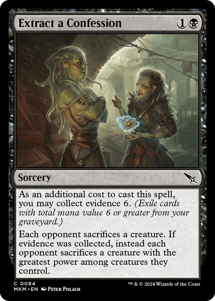 Extract a Confession Magic: The Gathering trading card