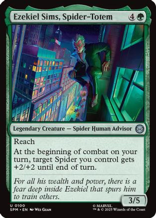 Ezekiel Sims, Spider-Totem Magic: The Gathering trading card