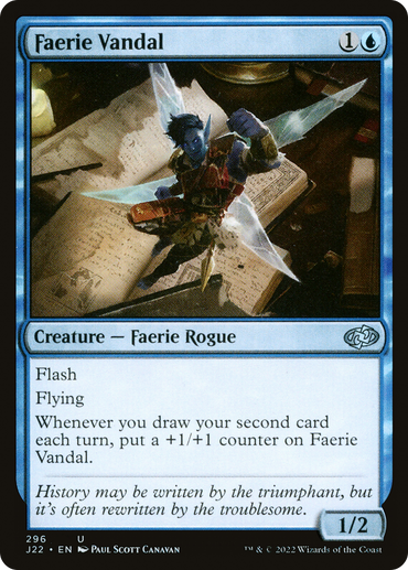 Faerie Vandal Magic: The Gathering trading card
