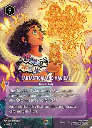 Fantastical and Magical Disney Lorcana trading card