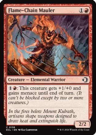 Flame-Chain Mauler Magic: The Gathering trading card