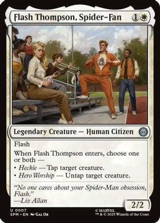 Flash Thompson, Spider-Fan Magic: The Gathering trading card