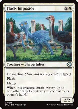 Flock Imposter Magic: The Gathering trading card