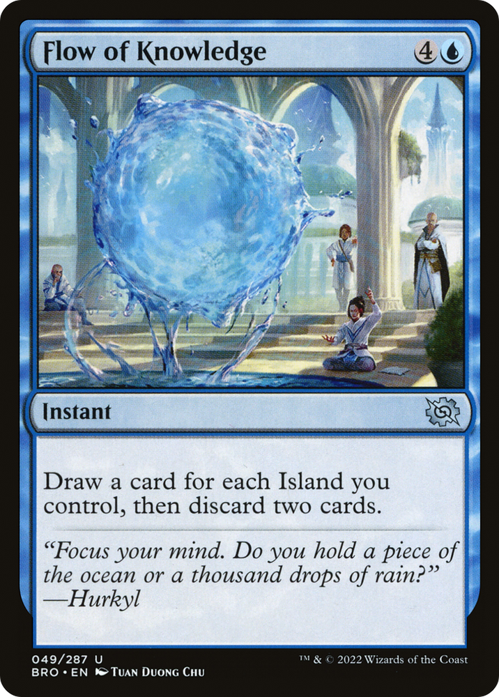 Flow of Knowledge Magic: The Gathering trading card