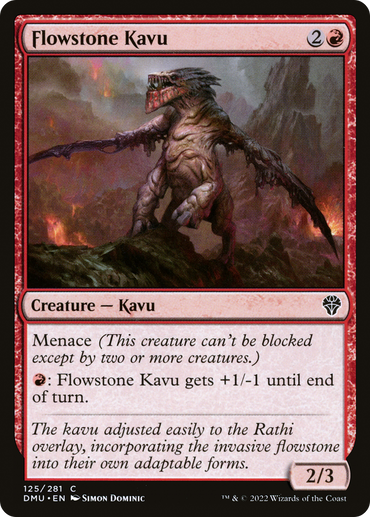 Flowstone Kavu Magic: The Gathering trading card