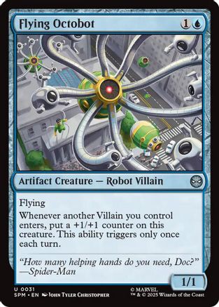 Flying Octobot Magic: The Gathering trading card