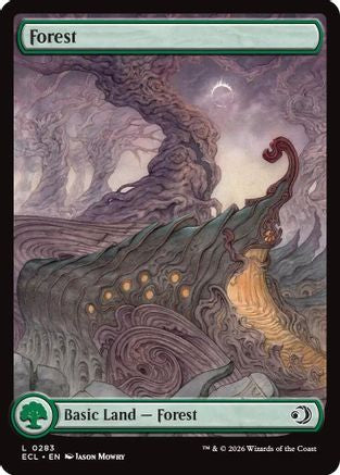 Forest Foil Magic: The Gathering trading card