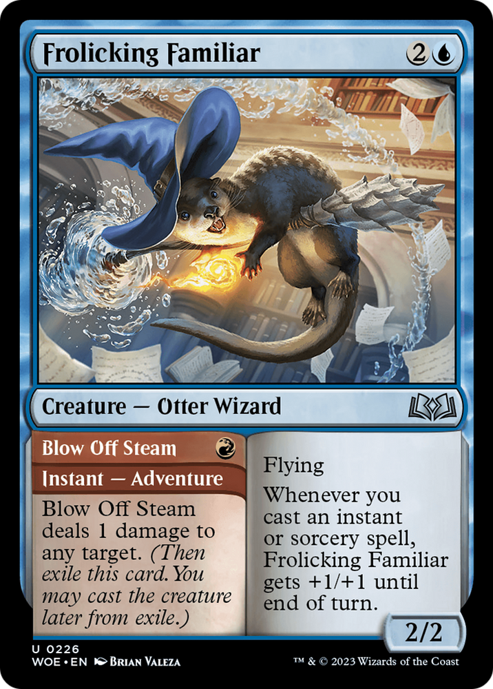 Frolicking Familiar Magic: The Gathering trading card
