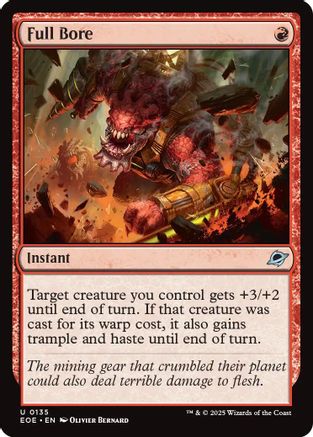 Full Bore Magic: The Gathering trading card