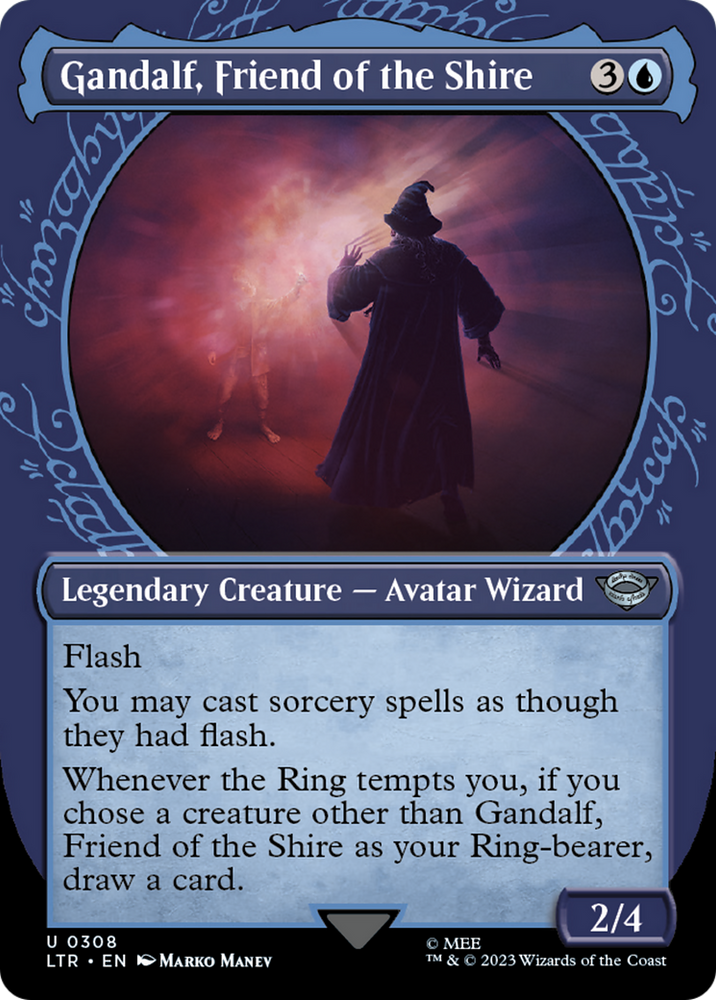 Gandalf, Friend of the Shire Showcase Magic: The Gathering trading card