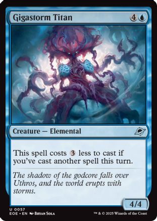 Gigastorm Titan Magic: The Gathering trading card