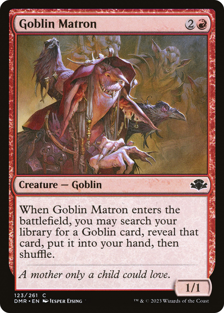 Goblin Matron Magic: The Gathering trading card