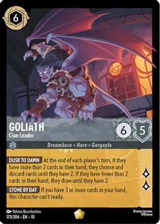 Goliath Clan Leader Disney Lorcana trading card