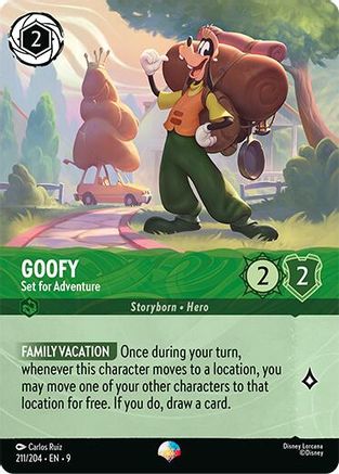 Goofy Set for Adventure Disney Lorcana trading card