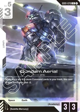 Gundam Aerial Side 1 Gundam trading card