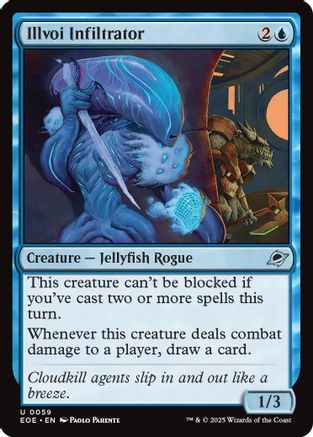 Illvoi Infiltrator Magic: The Gathering trading card