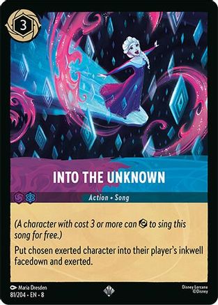 Into the Unknown Disney Lorcana trading card