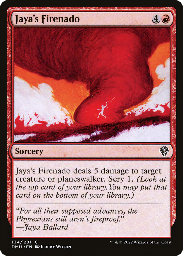 Jaya's Firenado Magic: The Gathering trading card