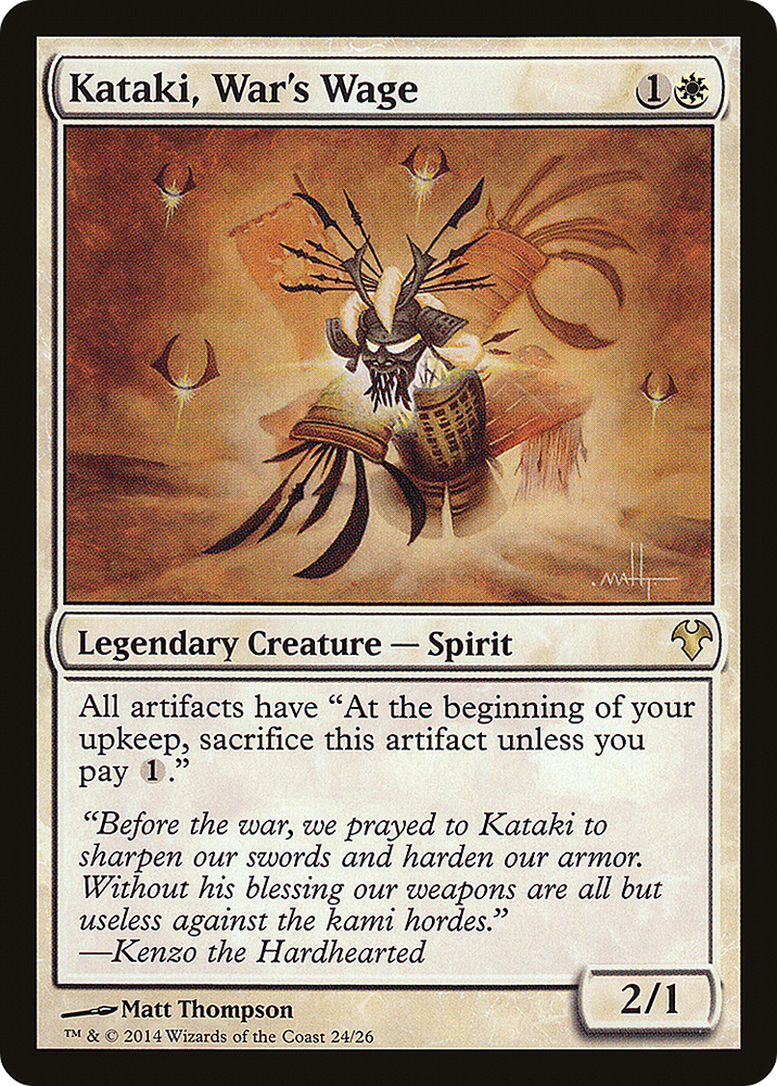 Kataki, War's Wage Magic: The Gathering trading card