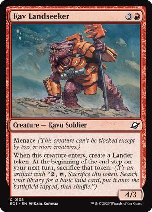 Kav Landseeker Magic: The Gathering trading card