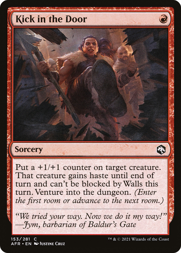 Kick in the Door Magic: The Gathering trading card