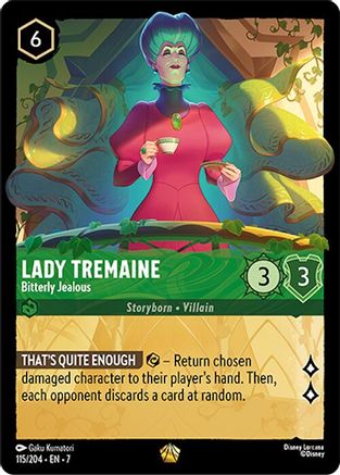Lady Tremaine Bitterly Jealous Disney Lorcana trading card
