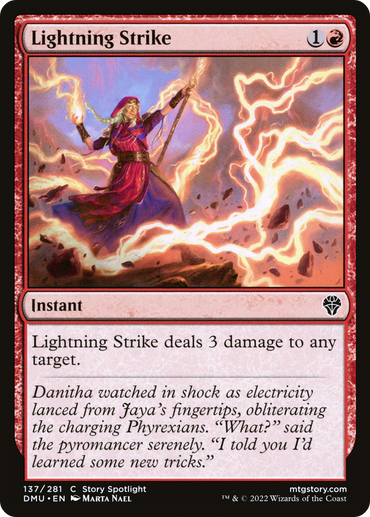 Lightning Strike Magic: The Gathering trading card