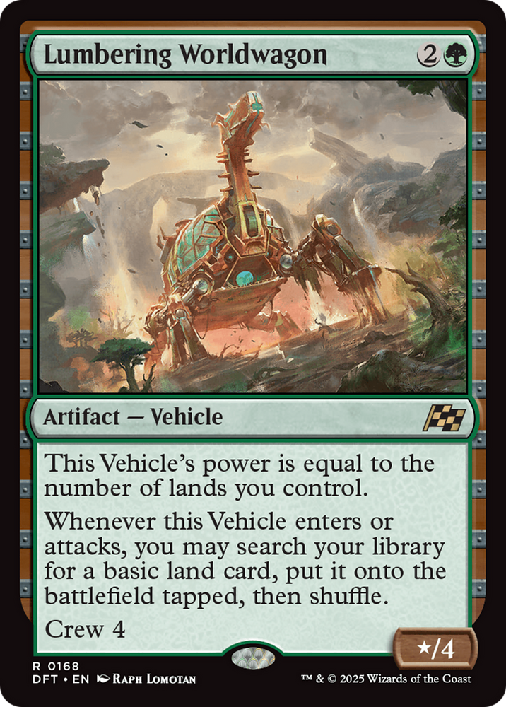 Lumbering Worldwagon Magic: The Gathering trading card
