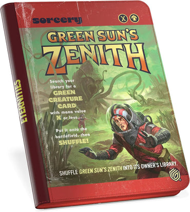 MTG Zipfolio Edge of Eternities 18 Pocket Xenoskin Binder: Green Sun's Zenith